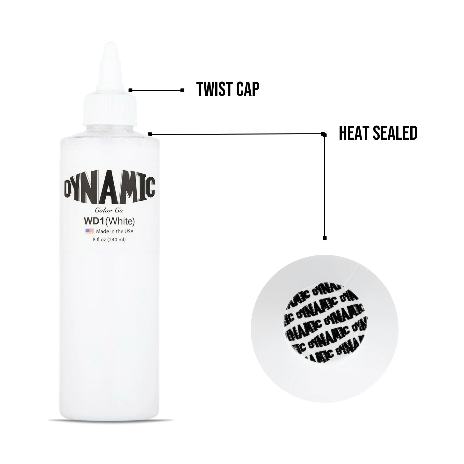 Dynamic Tattoo Ink White 8 oz - 4