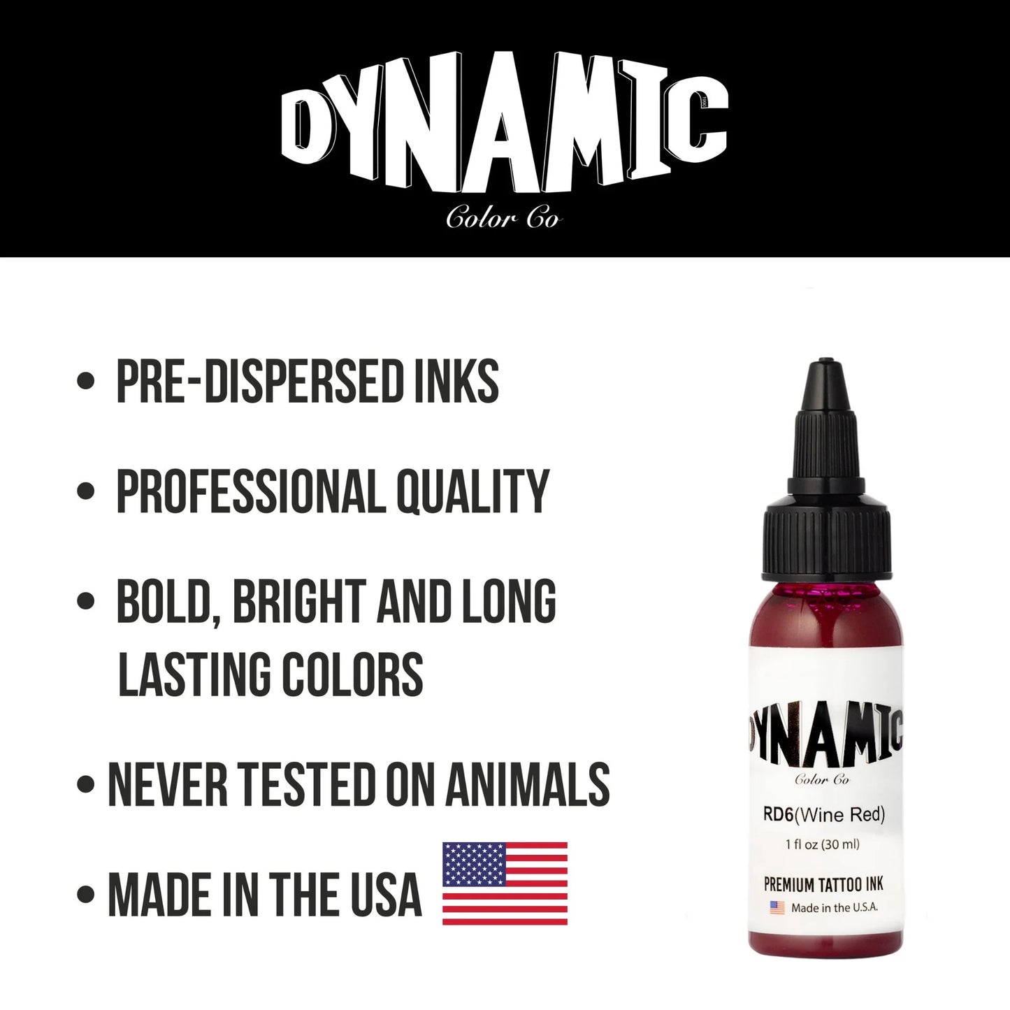 Dynamic Tattoo Ink Wine Red 1 oz - 5