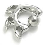 Triple Spur Captive Ring - Monster Steel