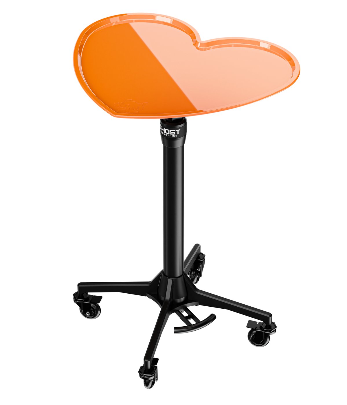 Ghost Mayo Tray Kit (Mayo Stand Base +Heart Tray) — Pick Color Orange Standard Mayo Base