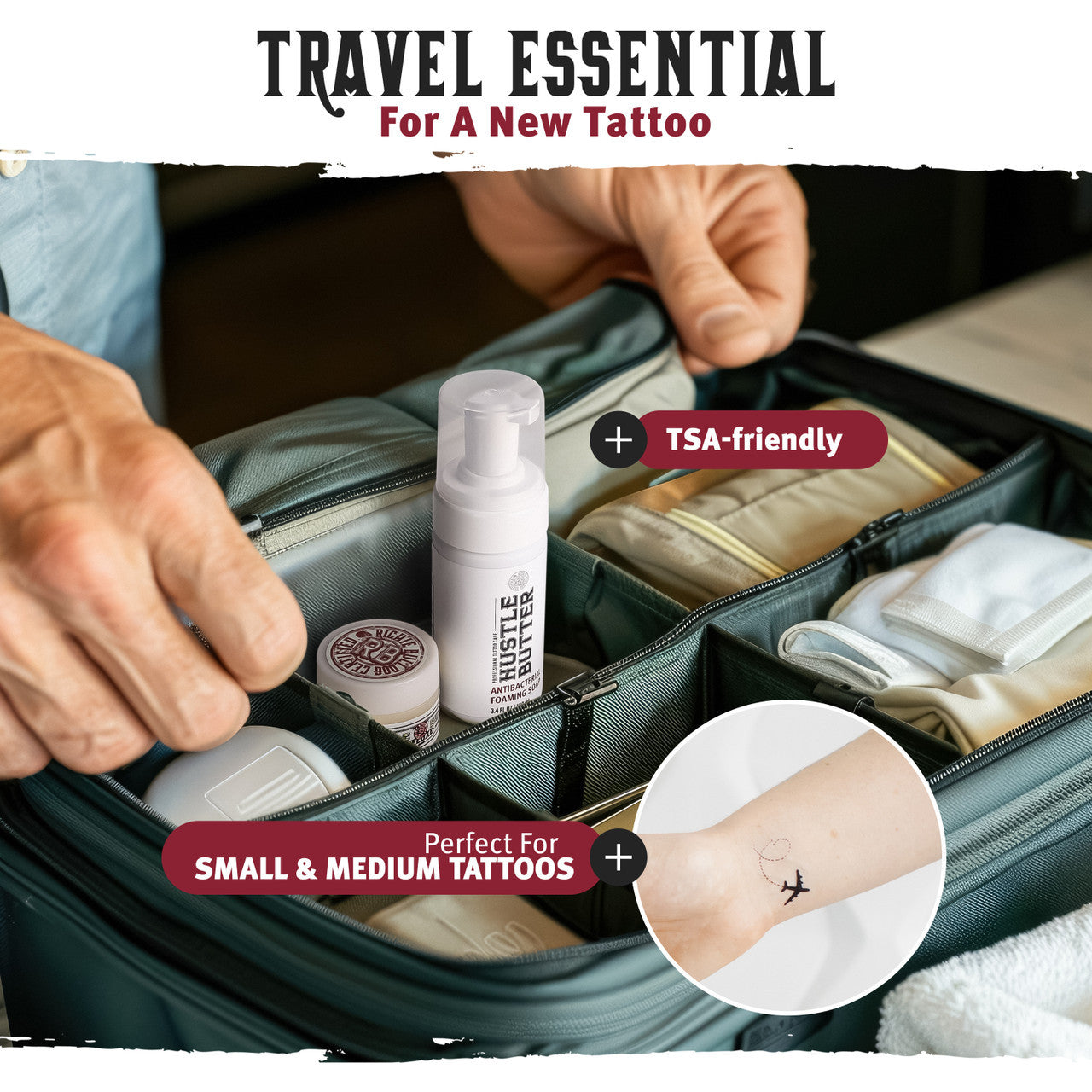 Hustle Butter Antibacterial Foaming Soap Travel Essential