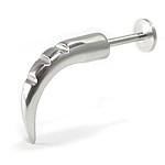 14g Labret with 25mm Triple Notched Talon - Monster Steel