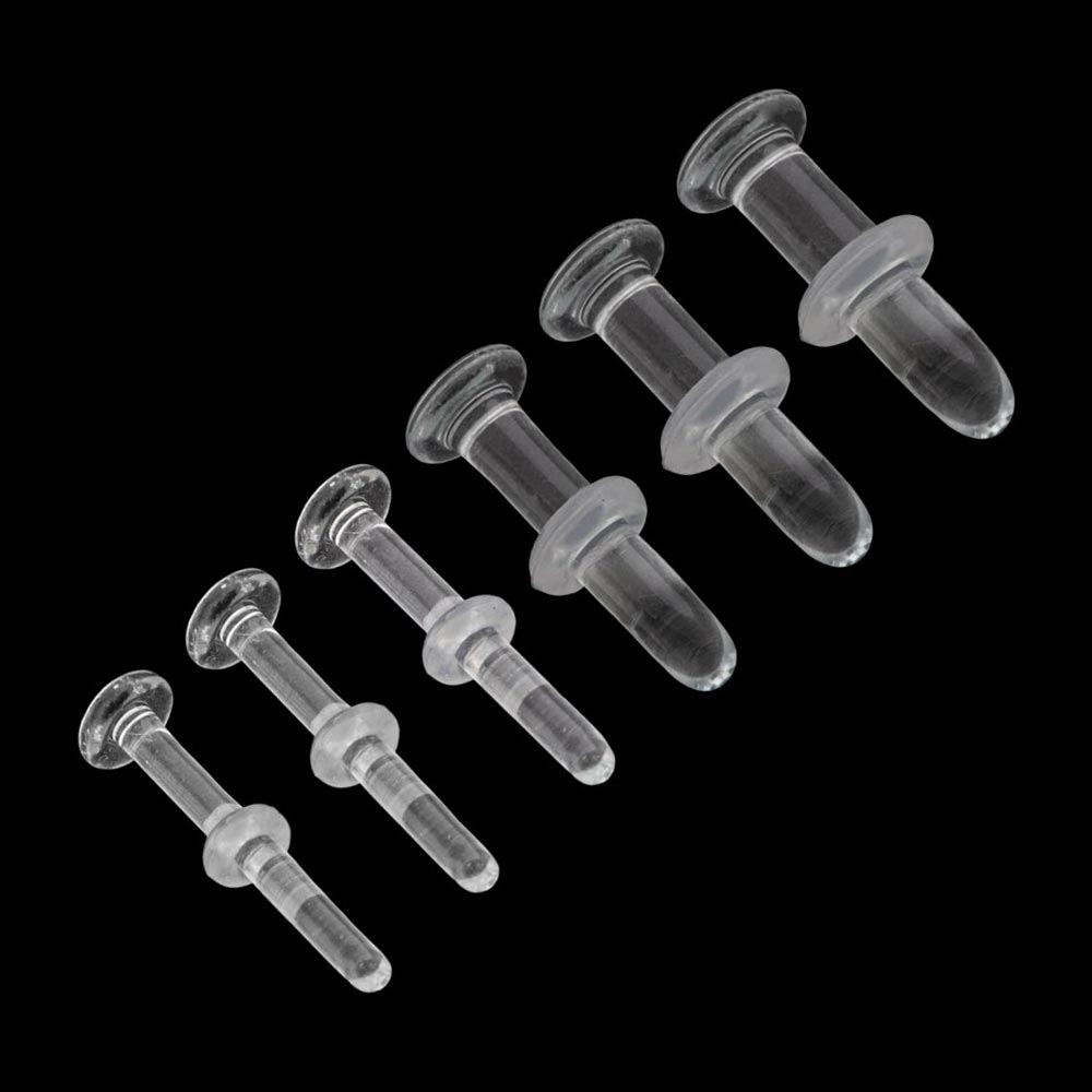 Handmade Clear Glass Labret Retainer — Price Per 1 – Monster Steel