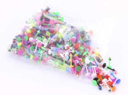 16g 3/8" PTFE Labret Mix with 3mm Cones - Open