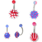 14g 7/16" Koosh Mix Belly Button Rings - Price Per 10