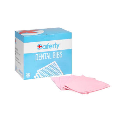Saferly Dental Bibs 13" x 18" — Box of 200 — Pick Color - Monster Steel