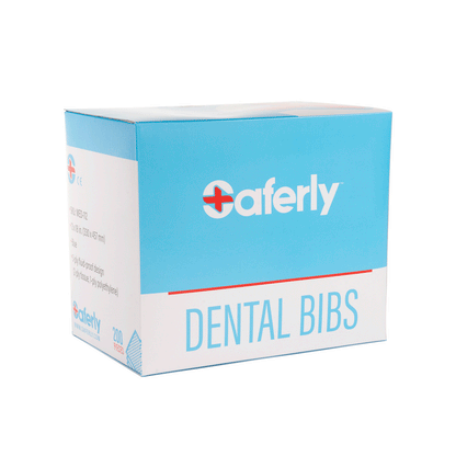 Saferly Dental Bibs 13" x 18" — Box of 200 — Pick Color - Monster Steel