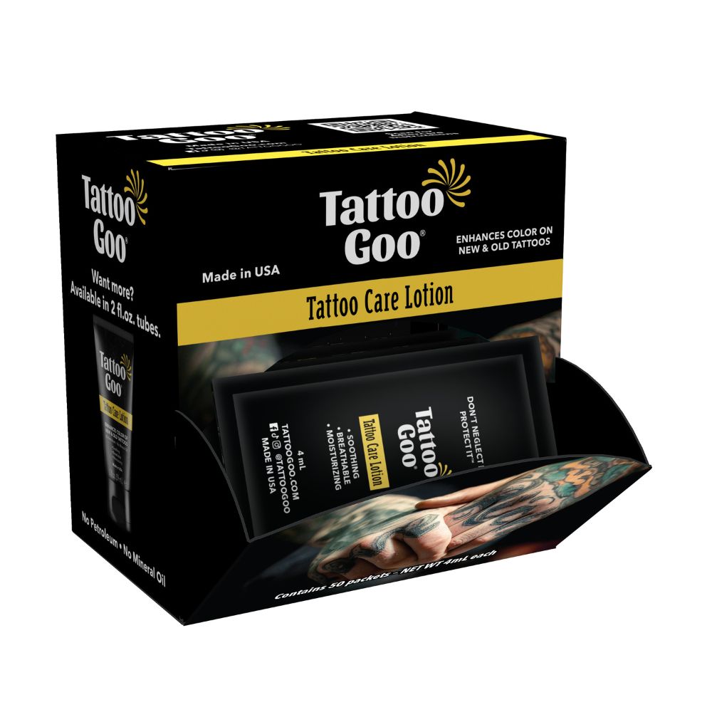 Case of 50 of Tattoo Goo Lotion Pillow Pack - 4mL