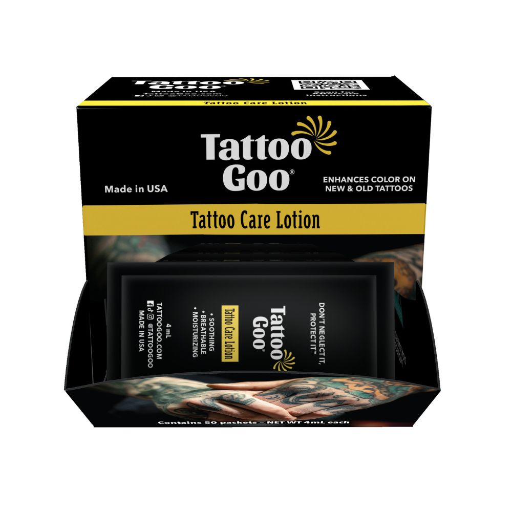 Case of 50 of Tattoo Goo Lotion Pillow Pack - 4mL