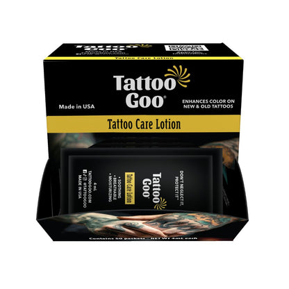 Case of 50 of Tattoo Goo Lotion Pillow Pack - 4mL