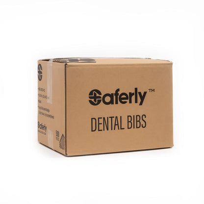 Saferly Medical Black Dental Bibs — 13” x 18” — Case of 500 - Monster Steel