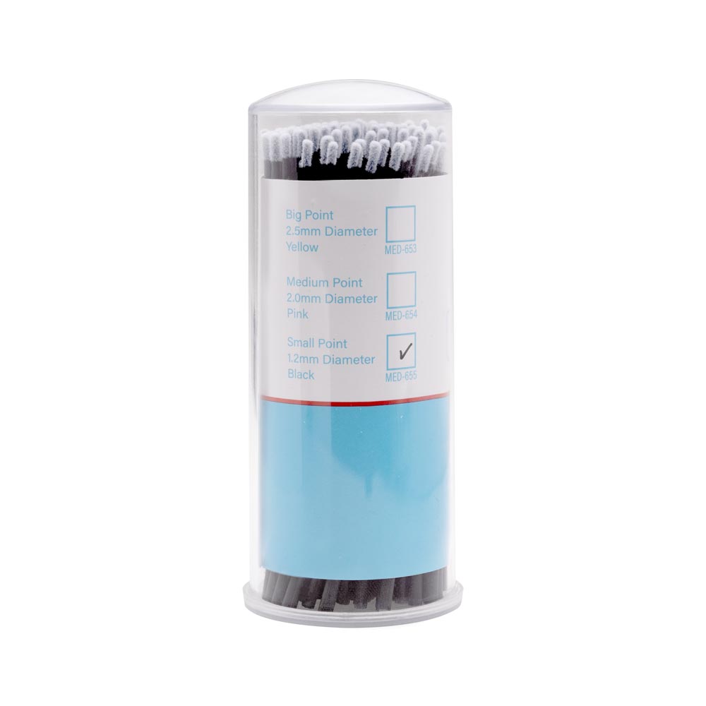 Saferly Disposable Micro Applicators — 100 Pieces — Pick Diameter - Painful Pleasures
