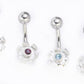 14g 3/8" Sterling Silver Small GRASP Belly Jewelry