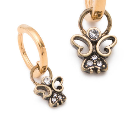 14g 3/8” Guardian Angel PVD Gold Clicker — Price Per 1 - Monster Steel