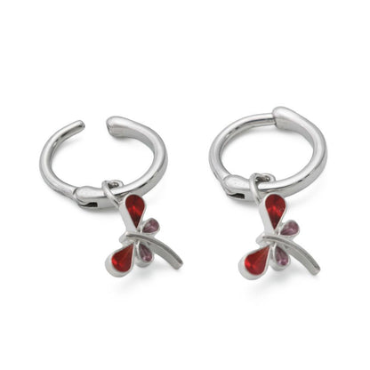 Fiery Dragonfly Steel Clicker — Front Facing