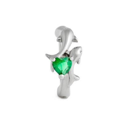 Sea Green Dolphin Lovers Clicker Ring