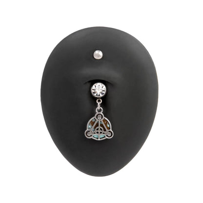 14g Scutum Fidei Belly Button Ring — Detached End Ball