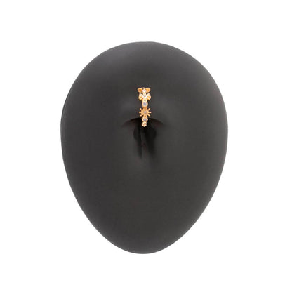 16g 3/8” Crystal Starshine PVD Gold Clicker (Thumbnail)