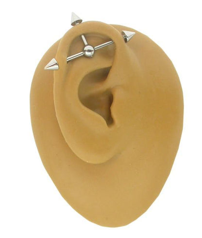 14g Multiple Tap Ball 4 Tapped Ends - 5mm 6mm or 8mm Balls - Price Per 1 Ball - Monster Steel