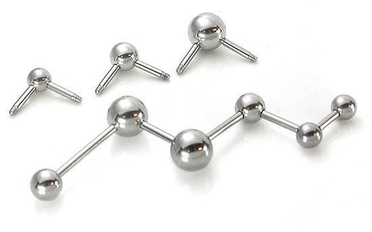 14g Multiple Tap Ball 90Âº  Ends - 5mm 6mm or 8mm Balls - Price Per 1 Ball - Monster Steel
