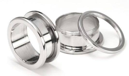 Threaded Steel Tunnel - 10g to 1" Sizes Available - Price Per 1 - Monster Steel