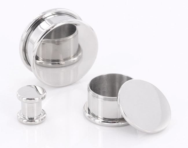 BOX Plugs Steel Threaded Hollow Center STASH 8mm - 26mm - Price Per 1 ...