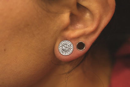BLING Threaded Tunnel Plugs High Polish Steel Ear Jewelry 0g - 1" - Price Per 1 - Monster Steel