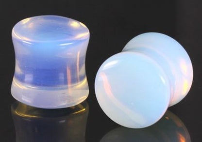 Celestial Opalite Pyrex Glass Plug — Price Per 1 - Monster Steel