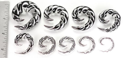 8g - 5/8" Pyrex Glass RIBBON SPIRAL - Price Per 1 - Monster Steel