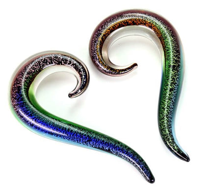 8g - 5/8" Pyrex Glass DICHROIC Glitter DROP - Price Per 1 - Monster Steel