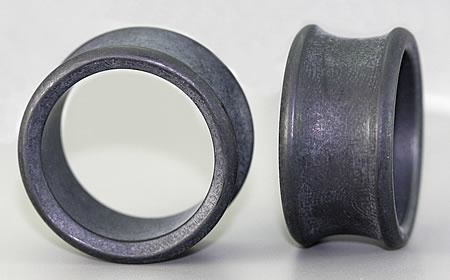 NYLON Charcoal Double Flare Tunnels from 0g up to 2-7/8" - Price Per 1 - Monster Steel