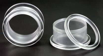 Clear Acrylic Threaded Tunnel — Price Per 1 - Monster Steel