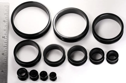 Black Acrylic Threaded Tunnel Size Chart