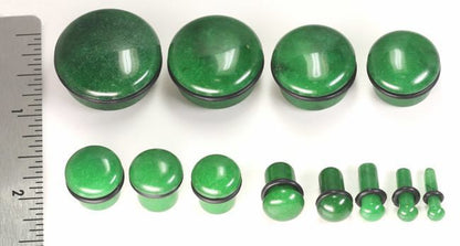 Deep Green Stone Plug — Price Per 1 - Monster Steel