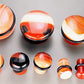 Top Hat RED AGATE STONE Plug with Black Oring - 8g - 1" - Price Per 1