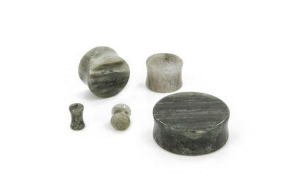 BAKERITE SNOWSTONE Double Flare Plugs 10g - 1" - Price Per 1 - Monster Steel