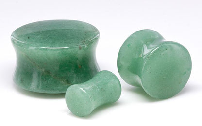 Green Aventurine Stone Plug — Price Per 1 - Monster Steel