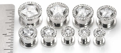 SUPERSTAR Studded Threaded Tunnel 6g - 9/16" - Price Per 1 - Monster Steel