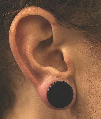 BOX Plugs Black ACRYLIC Threaded Hollow Center STASH 4mm - 48mm - Price Per 1 - Monster Steel