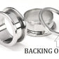 BACKING ONLY For Threaded Tunnels 10g to 1" - Price Per 1
