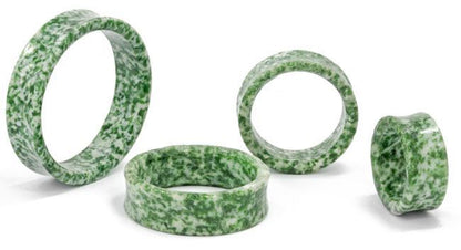 EMERALD Green  Double Flare Hollow Plugs 28mm - 50mm - Price Per 1 - Monster Steel