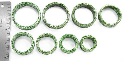 EMERALD Green  Double Flare Hollow Plugs 28mm - 50mm - Price Per 1 - Monster Steel