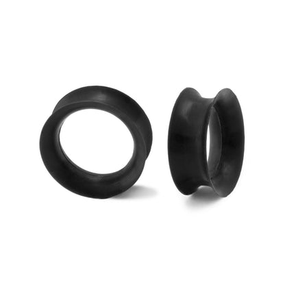 Black Silicone Eyelet Tunnel — Price Per 1 - Monster Steel