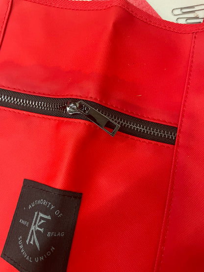 Knife & Flag Non-Porous Core Apron — Red — Minor Blemish - Painful Pleasures