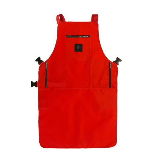 Knife & Flag Non-Porous Core Apron — Red — Minor Blemish - Painful Pleasures