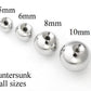 12g Stainless Steel Counter Sunk, Counterbored Balls in Various Sizes - Price Per 1