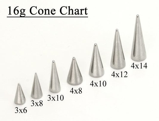 18g–16g Big Replacement Steel Cone — Price Per 1 - Monster Steel