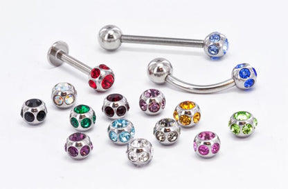 18g–16g Disco Jewel Steel Ball — Price Per 1 - Monster Steel