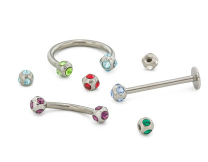 18g–16g Disco Jewel Steel Ball — Price Per 1 - Monster Steel