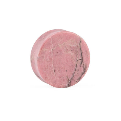 Rhodonite Stone Double Flare Plugs 10g - 1"